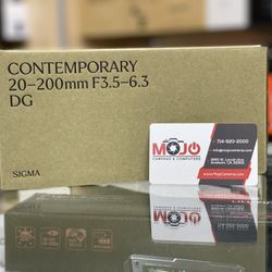 Sigma Contemporary 20-200 F/3.5-6.3 Lens