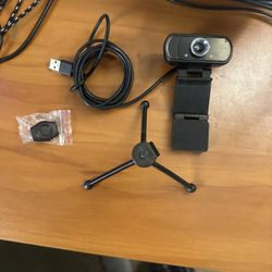 HD USB Webcam with Tripod & Privacy Cover – 1080p Streaming Camera for PC/Mac