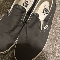 Grey Slip On Vans 