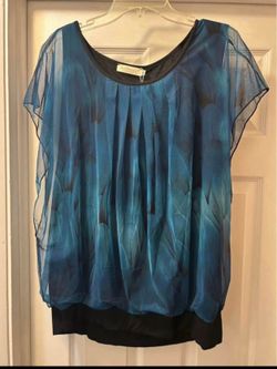 Plus size chiffon top 2x