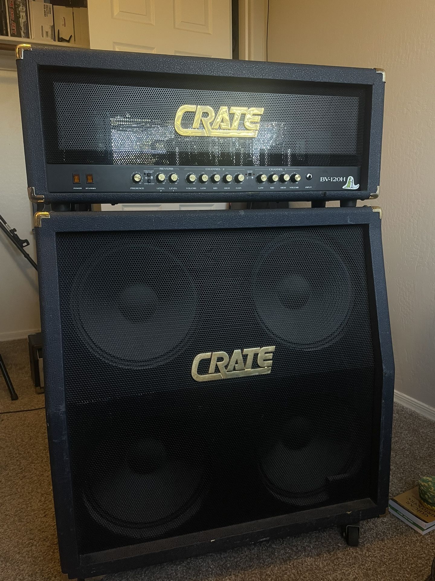 Crate BV-120H (Blue Voodoo 120w Head) And Matching Cab