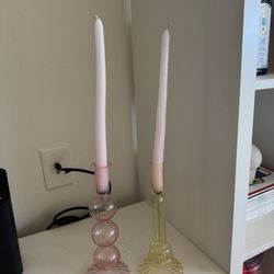 Candle Stick Holders With Candlesticks 