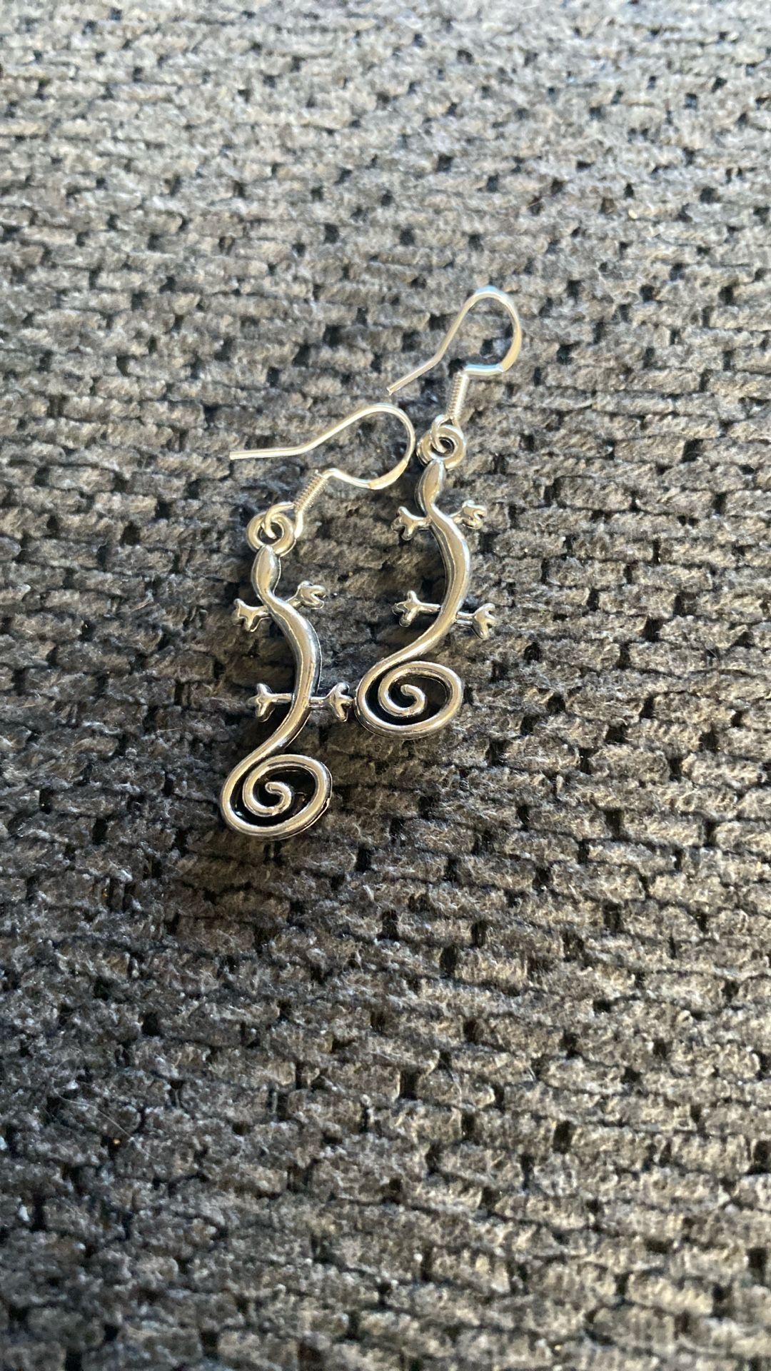 Sterling Silver Lizard Earrings