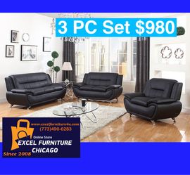 FREE DELIVERY💥Brand New 💥3PC Sofa, Loveseat, Chair Set