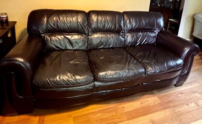 Brown couch sofa - 3 seat