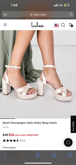 BRAND NEW LULUS CHAMPAGNE WEDGE HEELS!