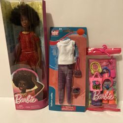 New Barbie Fashionista Doll, Clothes, and ‘80s Accessories 