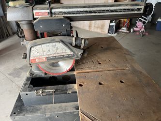 Radial Arm Saw With Stand $50