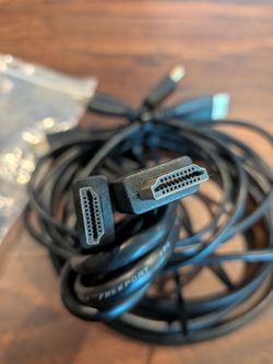 Coaxial display HDMI, VGA USB, cables new and used