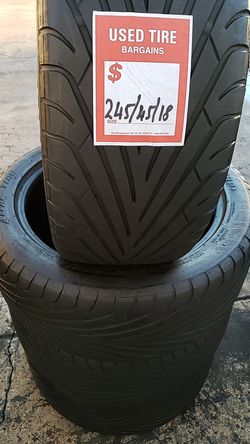 Four matching tires for sale 245/45/18