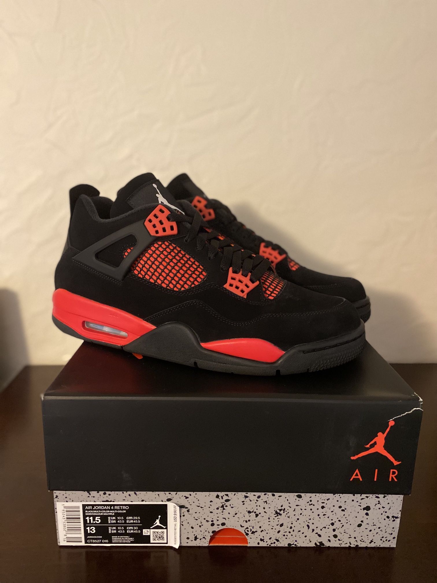 Jordan 4 Retro Red Thunder