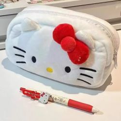 Hello Kitty Pochacco Large Plush Bag  Fluffy Simple Cute Kawaii Anime Sanrio 