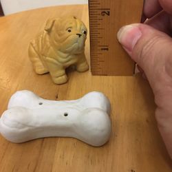 Dog And Bone Salt And Pepper Shakers 