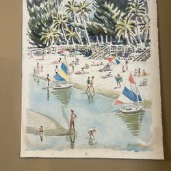 This is an original piece of artwork of Naples Beach