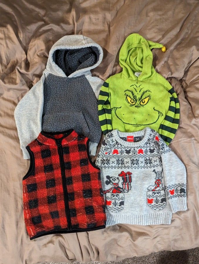 4T Set of 3 Sweaters & 1 Vest