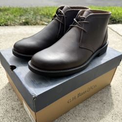 BRAND NEW IN BOX NEVER WORN GH Bass & Co Men’s Leather Boots Size US 8.5 8 1/2