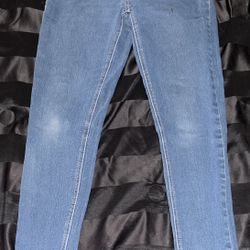 Nivana, High Waisted Skinny, Blue, Size 7