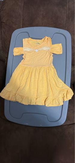 Disney Girls Yellow Belle Dress