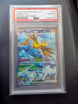 Pokemon Zapdos Ex Special Art Rare PSA 10