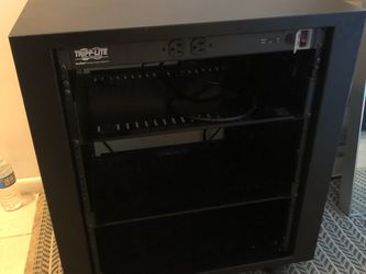 Professional 12U Studio Equipment Rack Enclosure w/ Tripp-Lite Isobar