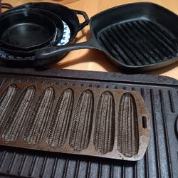 Cast Iron Pans 6 Pieces  $5.00 Each