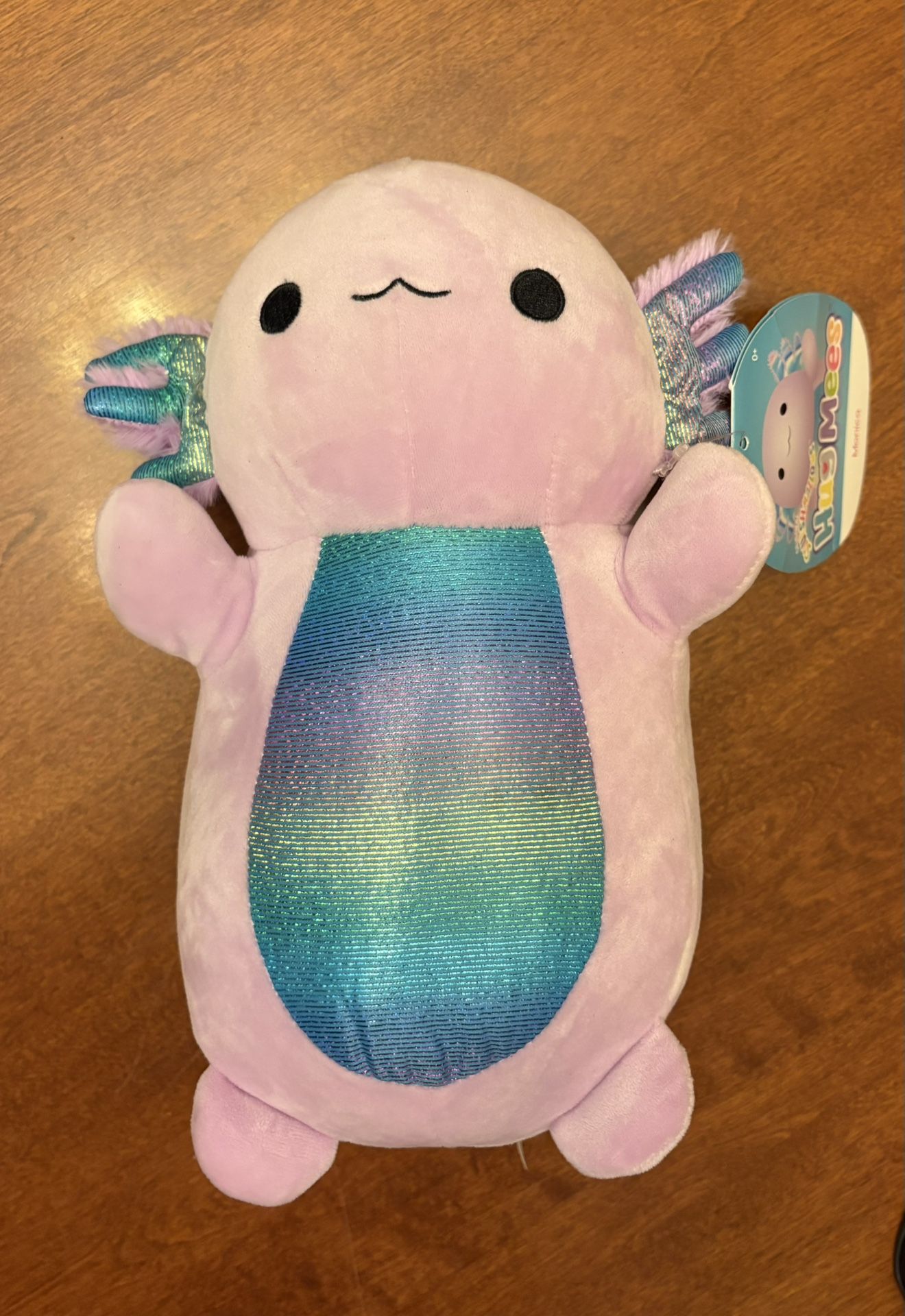 Squishmallows HugMees Monica the Axolotl 10 Inch - BNWT Kellytoy Hug