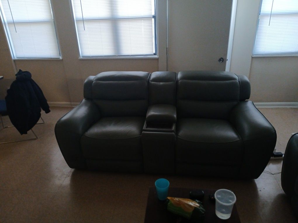 Leather 3pc Sofa Set