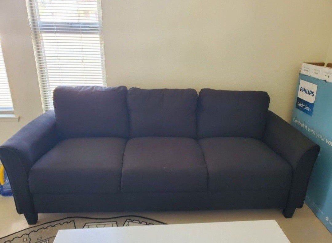 Dark Grey 3 Seater Couch And Chair