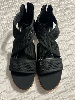 women's black sandals size 11