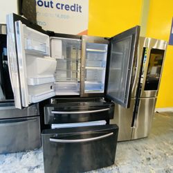Refrigerador Samsung Negro 11$ De Enganche 
