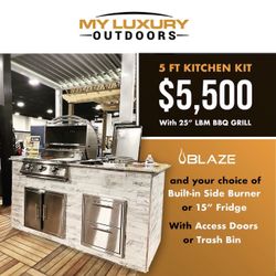 Outdoor Kitchen Kit with Blaze Grill