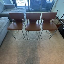 Three Barstools Counter Chairs