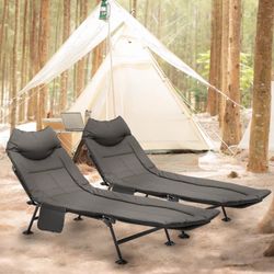 Sillas / Cama  Para Camping Set de 2 