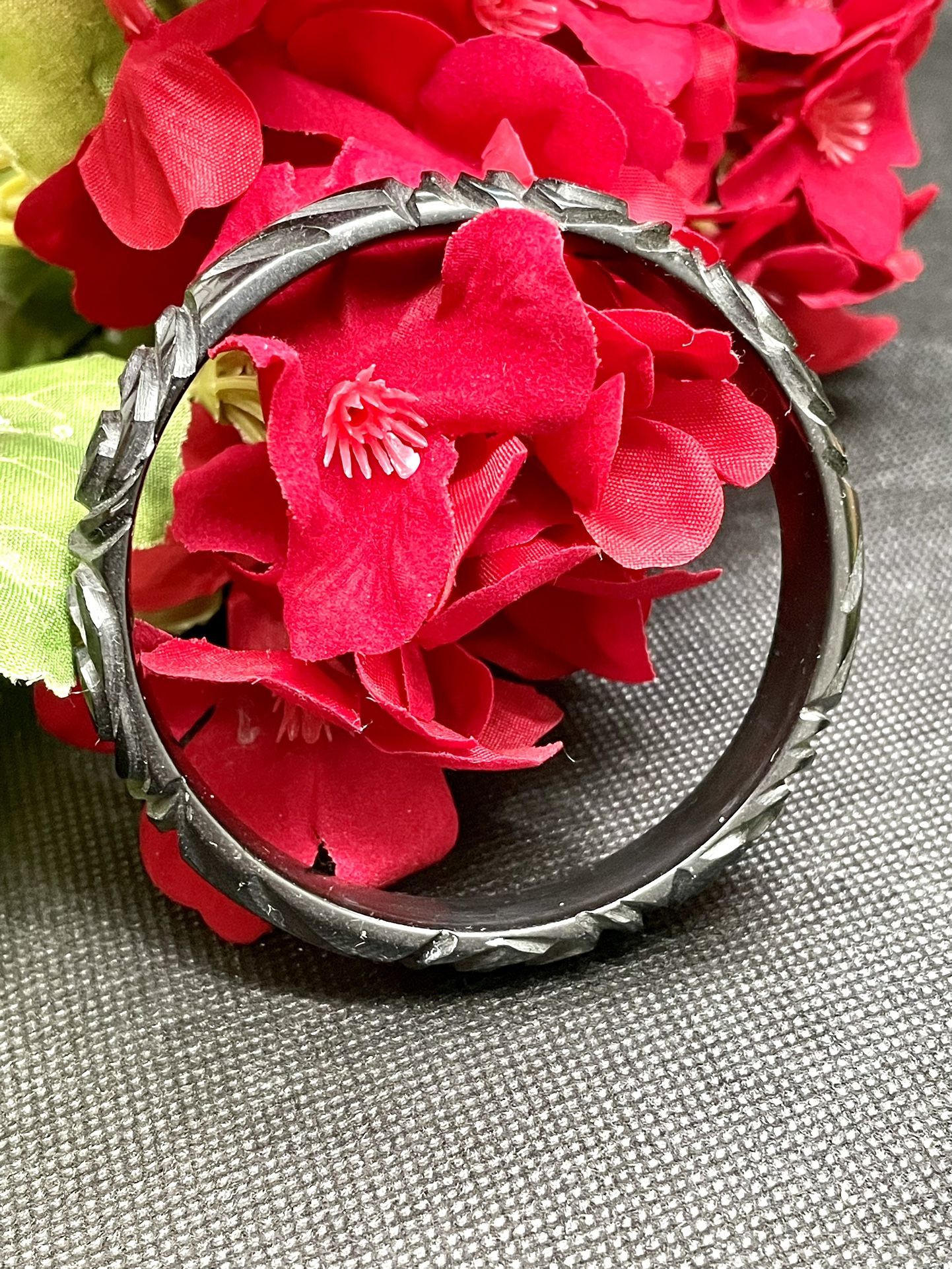 Antique Carved Bakelite Bangle