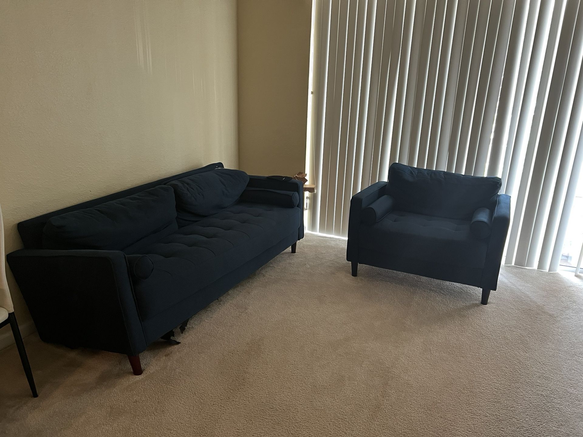 Blue Couch Set 