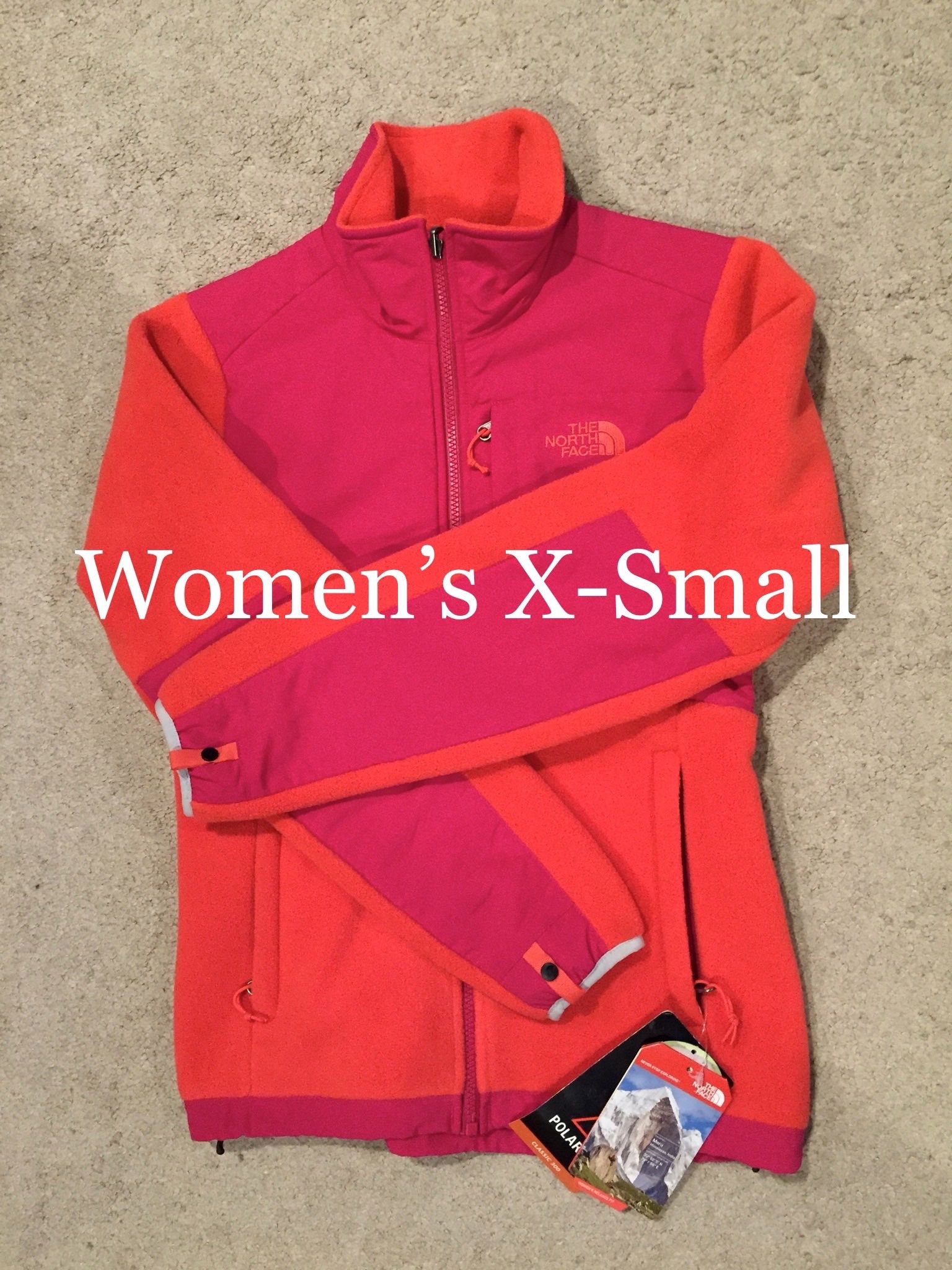 NORTH FACE / RETRO Denali Fleece Sweatshirt Jacket Coat / Women's X-Small (XS) / Retails $180+Tax / Brand New w/ Tags!! / Pink Grapefruit
