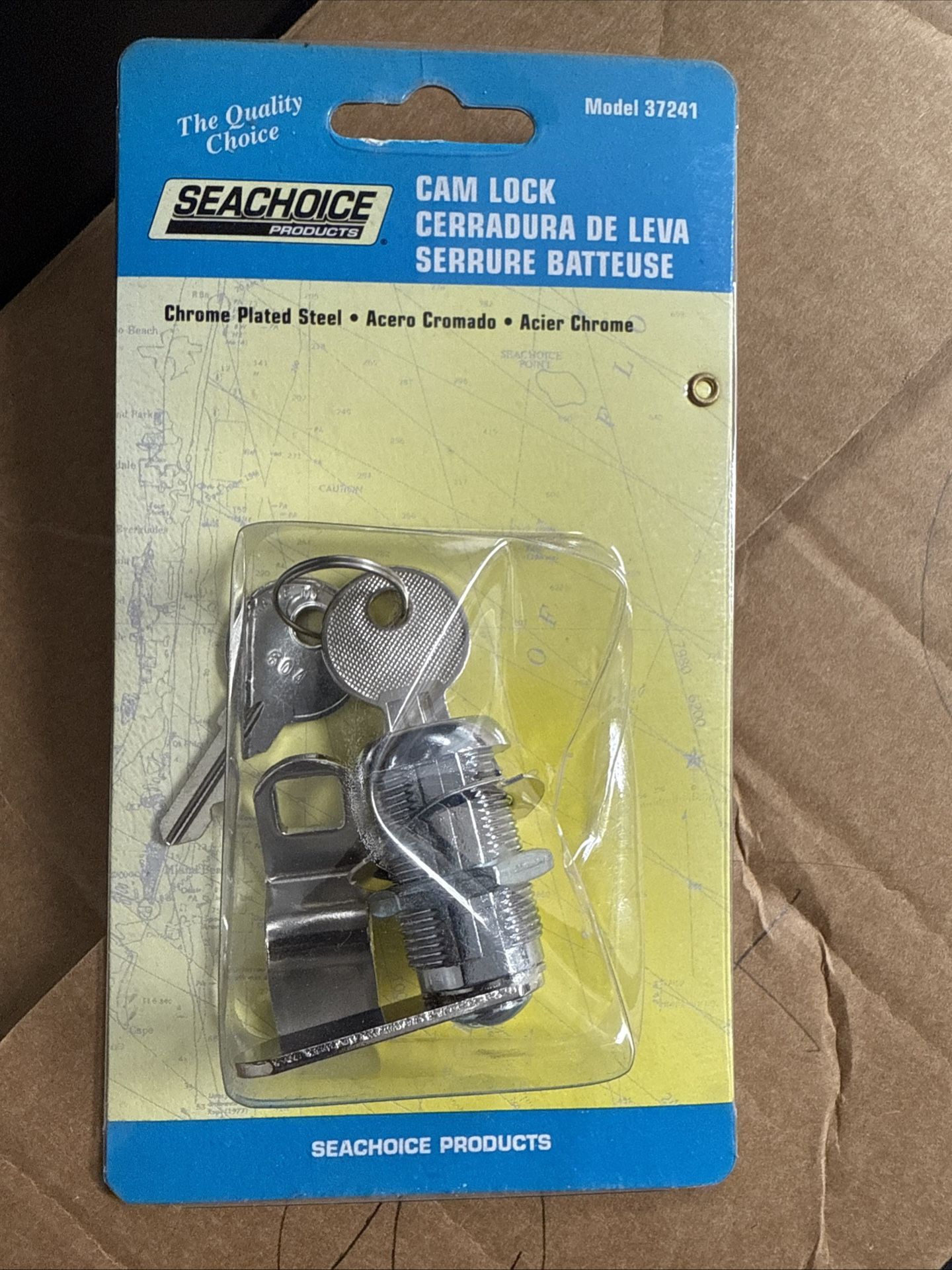 Seachoice 37241 Chrome-Plated Steel Cam Lock Set 1 - 1 /8" L x 7.2" W 1 Piece