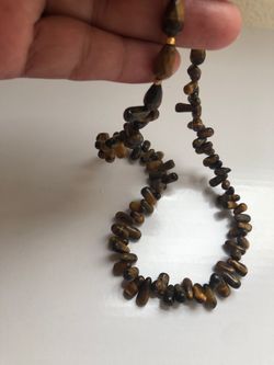 Tiger eye necklace 17’
