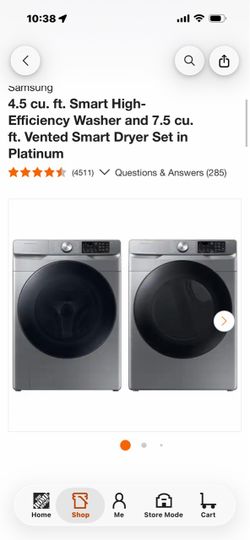 Samsung washer and dryer
