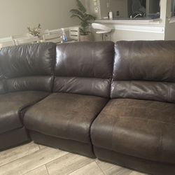 Brown Sectional 