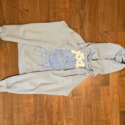 Sp5der Sky Blue Hoodie