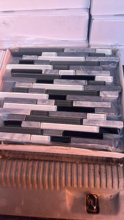 Stone And Glass Mosaic Backsplash Tile 8MM