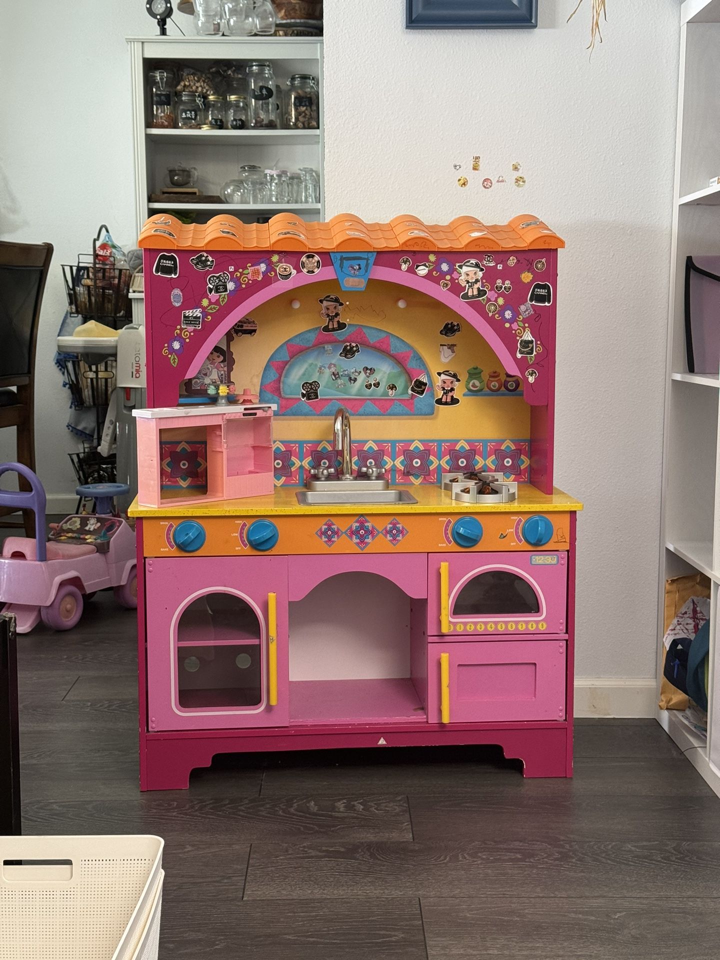 Kids Wooden Play Kitchen 