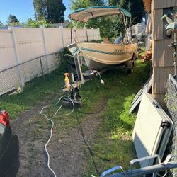 Fishing Boat And Trailer