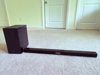 Samsung Soundbar & Wireless Subwoofer with Remote – Bluetooth Home Theater System