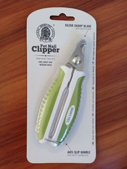 SHINY PET Dog Nail Clippers with Safety Guard - Pet Nail Clippers for Medium and Small Breed - Protective Nail Cutter, Safe Claw Trimmer, Ergonomic To