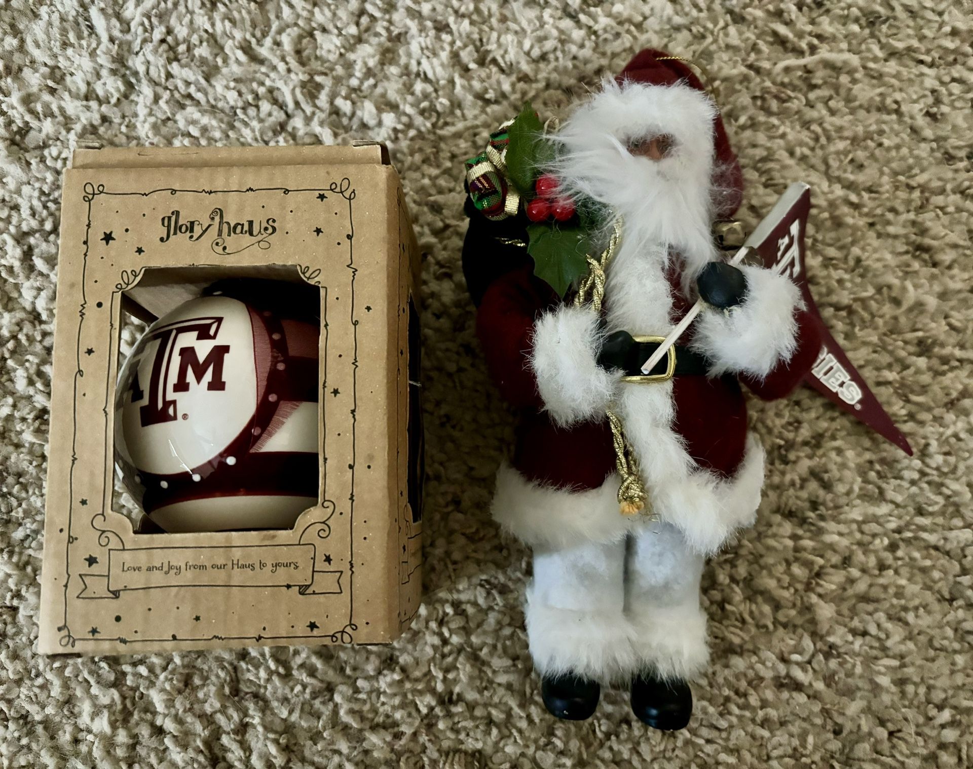 Texas A&M Christmas Ornaments