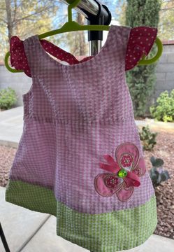 Girls Gingham Dress 3-6 Mo