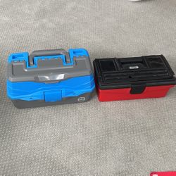 Tackle Boxes with some Fishing Gear