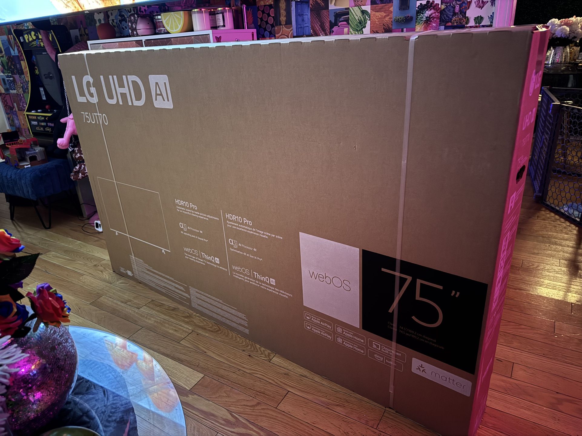 75 Inch LG UHD UT70 Smart TV